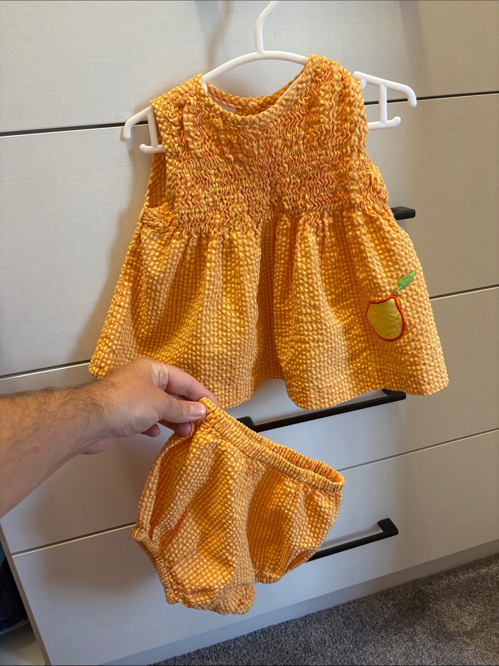 Vintage small steps lemon outfit 6-9m